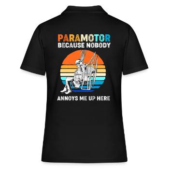 Parapente, parapente, parapente - Polo Femme - noir - Dos - Ailine (174cm)