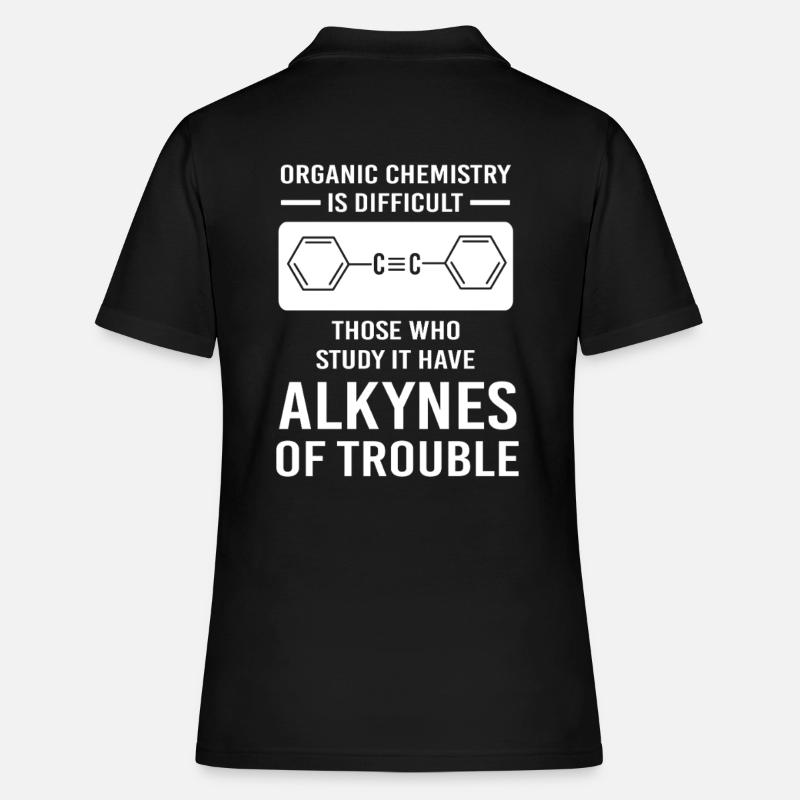 Formule structurale, chimie, science, physique, laboratoire - Polo Femme - noir