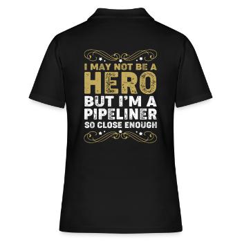 Installation Installateur Serrurier - Polo Femme - noir - Dos - Ailine (174cm)