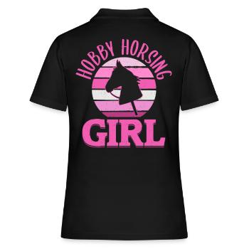 Hobby Horse Hobby Horsing Hobbyhorse Cadeau - Polo Femme - noir - Dos - Ailine (174cm)