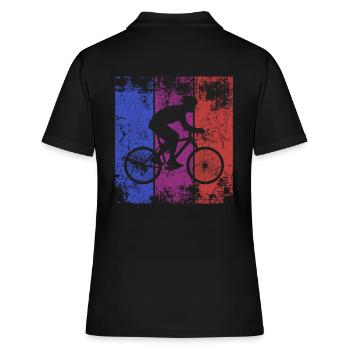 Biker bicyclette bicyclette bicyclette - Polo Femme - noir - Dos - Ailine (174cm)