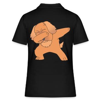 Pekinese Hund - Frauen Polo Shirt - Schwarz - Hinten - Ailine (174cm)
