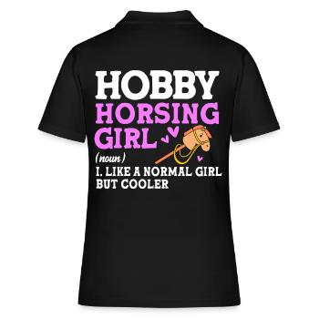 Hobby Cheval Hobby Horsing Hobbyhorsing - Polo Femme - noir - Dos - Ailine (174cm)