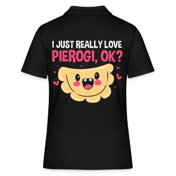 Pierogi Poland Polish - Women's Polo Shirt - black - Back - Ailine (174cm)