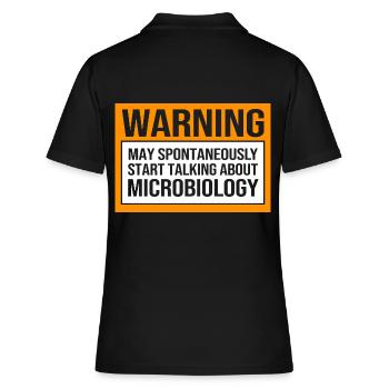 Mikrobiologie Biologie Biologisch Biologe - Frauen Polo Shirt - Schwarz - Hinten - Ailine (174cm)
