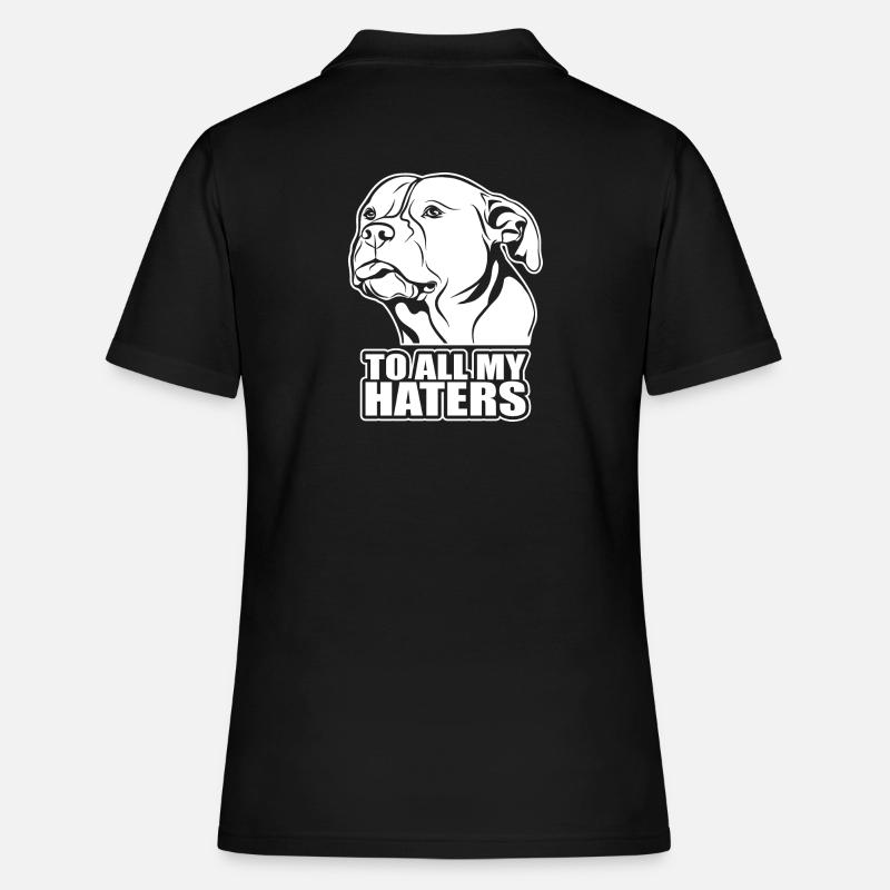 À tous mes ennemis disant chiens chiens Wilsigns - Polo Femme - noir
