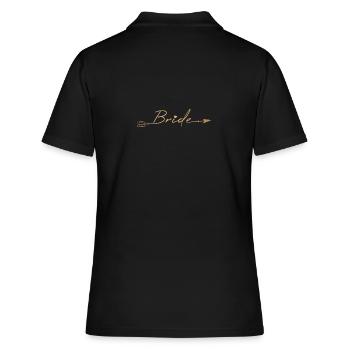 Pfeil Arrow Bride Bachelorette Party - Women's Polo Shirt - black - Back - Ailine (174cm)