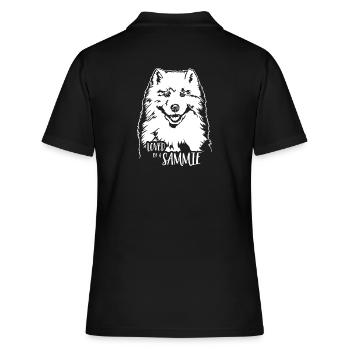Aimé par un Sammie Dogs Samoyède Dog Saying - Polo Femme - noir - Dos - Ailine (174cm)