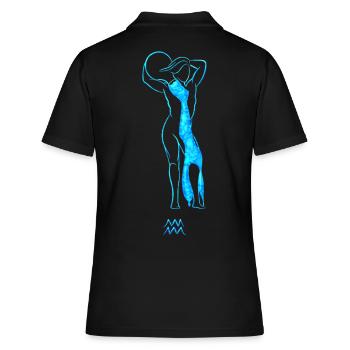 Verseau - Polo Femme - noir - Dos - Ailine (174cm)