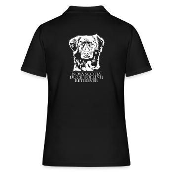 Nouvelle-Écosse Canard à péage Retriever Portrait Chiens - Polo Femme - noir - Dos - Ailine (174cm)