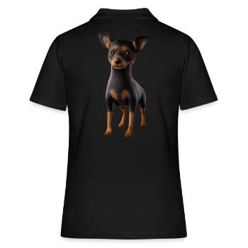 Lancashire Heeler - Polo Femme - noir - Dos - Ailine (174cm)