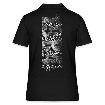 1984 - Faire de la fiction à nouveau Orwell - Polo Femme - noir - Dos - Ailine (174cm)