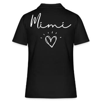 Mimi. mimi gift - Women's Polo Shirt - black - Back - Ailine (174cm)