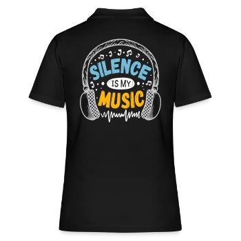 Introvert highly sensitive INFJ saying gift - Women's Polo Shirt - black - Back - Ailine (174cm)