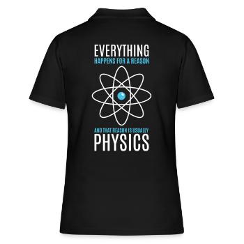 Physics - Women's Polo Shirt - black - Back - Ailine (174cm)