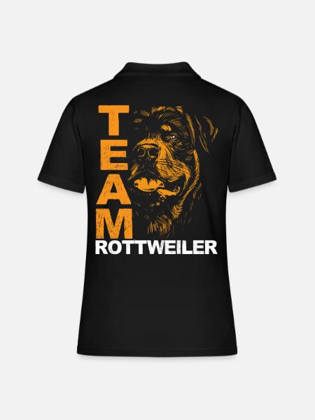 Rottweiler Rottie Team Amour propriétaire de chien - Polo Femme - noir
