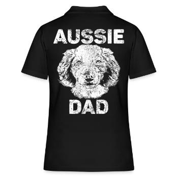 Aussie Dad - Frauen Polo Shirt - Schwarz - Hinten - Ailine (174cm)