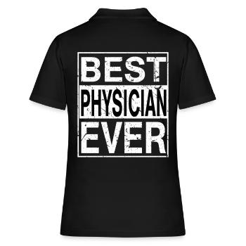 Best Physician Ever Physician Gift - Women's Polo Shirt - black - Back - Ailine (174cm)