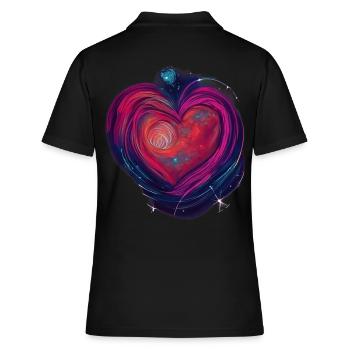 Cœur de la Galaxie - Polo Femme - noir - Dos - Ailine (174cm)