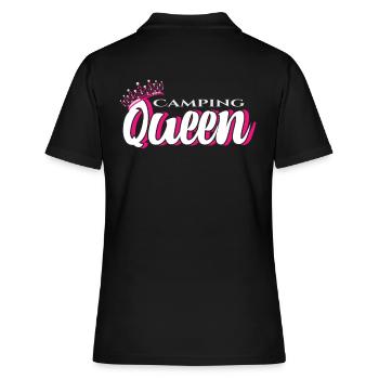 Camping Queen Camperin Camper - Polo Femme - noir - Dos - Ailine (174cm)