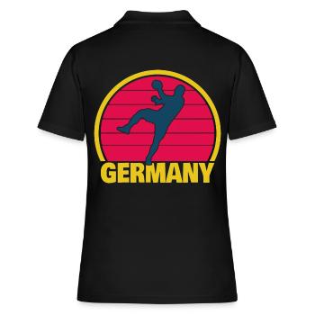 Handballeur Handball Player Allemagne Litter Allemagne - Polo Femme - noir - Dos - Ailine (174cm)