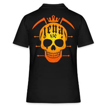 Jena Skull Grim Reaper en or Optique - Polo Femme - noir - Dos - Ailine (174cm)