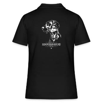 Hanovrien Chien Mom Chien Chien Chasse Chiens Wilsigns - Polo Femme - noir - Dos - Ailine (174cm)