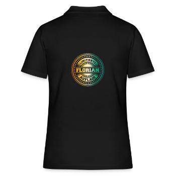 Florian - Frauen Polo Shirt - Schwarz - Hinten - Ailine (174cm)