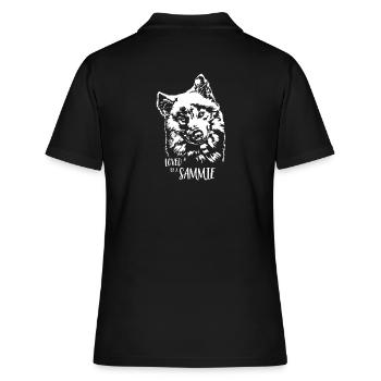 Aimé par un Sammie Dogs Samoyède Chien Dicton - Polo Femme - noir - Dos - Ailine (174cm)