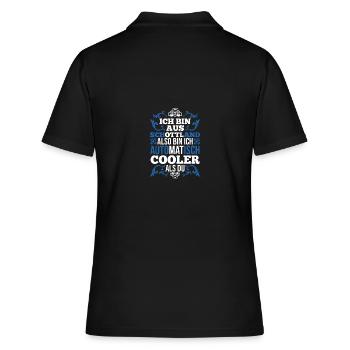 Schotten Schottisch Schottland - Frauen Polo Shirt - Schwarz - Hinten - Ailine (174cm)