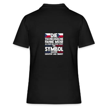 Tschechen Tschechisch Tschechien - Frauen Polo Shirt - Schwarz - Hinten - Ailine (174cm)