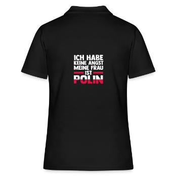 Pole Polen - Frauen Polo Shirt - Schwarz - Hinten - Ailine (174cm)