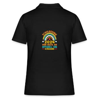 First Grade Elementary School 2024 Gift - Women's Polo Shirt - black - Back - Ailine (174cm)