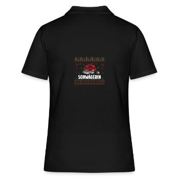 Christmas Santa Claus Sister-in-law - Women's Polo Shirt - black - Back - Ailine (174cm)