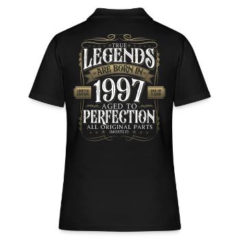 Legende 1997 25. Geburtstag Geschenk Herren Lustig - Frauen Polo Shirt - Schwarz - Hinten - Ailine (174cm)
