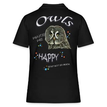 - Toll. - Frauen Polo Shirt - Schwarz - Hinten - Ailine (174cm)