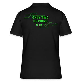 computer science - Women's Polo Shirt - black - Back - Ailine (174cm)