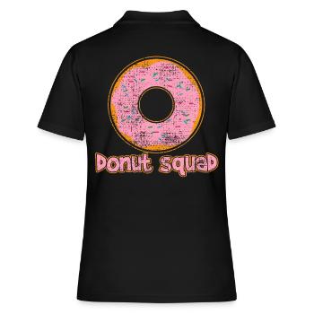 Donut Squat Exercice de fitness hilarant Humour - Polo Femme - noir - Dos - Ailine (174cm)