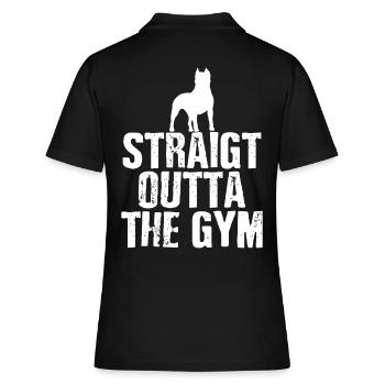 Pitbull Gym Power et Grace Conception athlétique - Polo Femme - noir - Dos - Ailine (174cm)