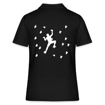 Grimpeur Bouldering Escalade Bouldering - Polo Femme - noir - Dos - Ailine (174cm)