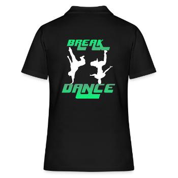 Break dance - Polo Femme - noir - Dos - Ailine (174cm)