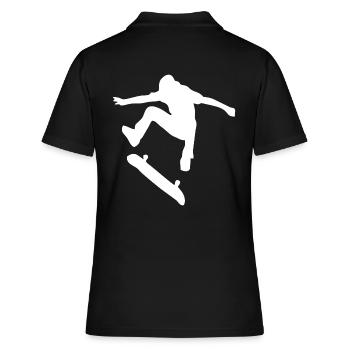 Skate skate skate skate - Polo Femme - noir - Dos - Ailine (174cm)