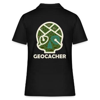 Géocaching géocaching - Polo Femme - noir - Dos - Ailine (174cm)