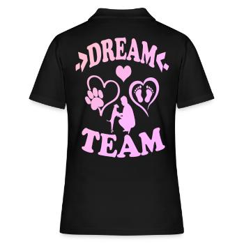 Dream team - Polo Femme - noir - Dos - Ailine (174cm)