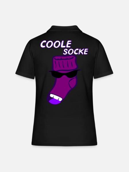 Coole Socke witzig Geschenk Idee - Frauen Polo Shirt - Schwarz