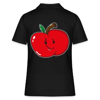 Fruit de pomme fruit - Polo Femme - noir - Dos - Ailine (174cm)