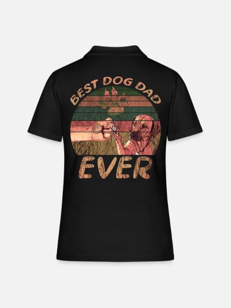 Meilleur papa chien - Polo Femme - noir