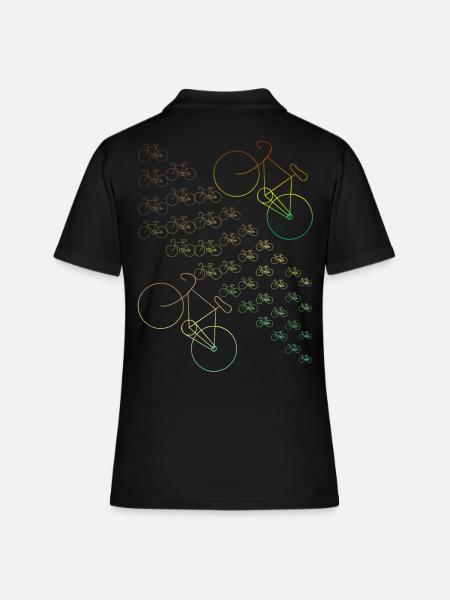 Vélos vélo vélo de route vélo sport cadeau - Polo Femme - noir