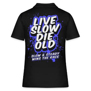 Live Slow Die Old - LSDO - Polo Femme - noir - Dos - Ailine (174cm)