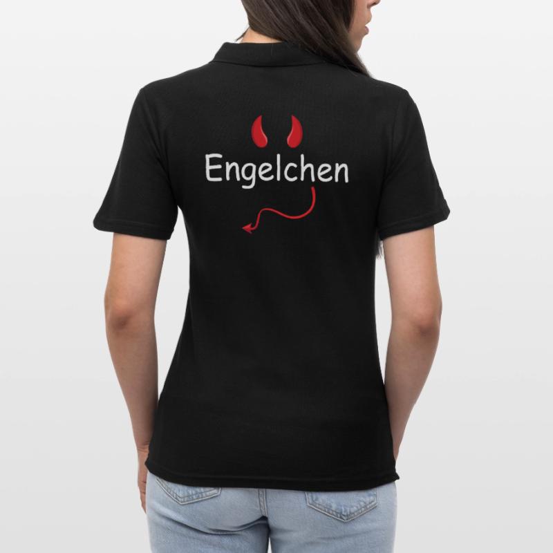 Engelchen Kostüm Engel Kostüm Teufelchen oder Enge Frauen Polo Shirt